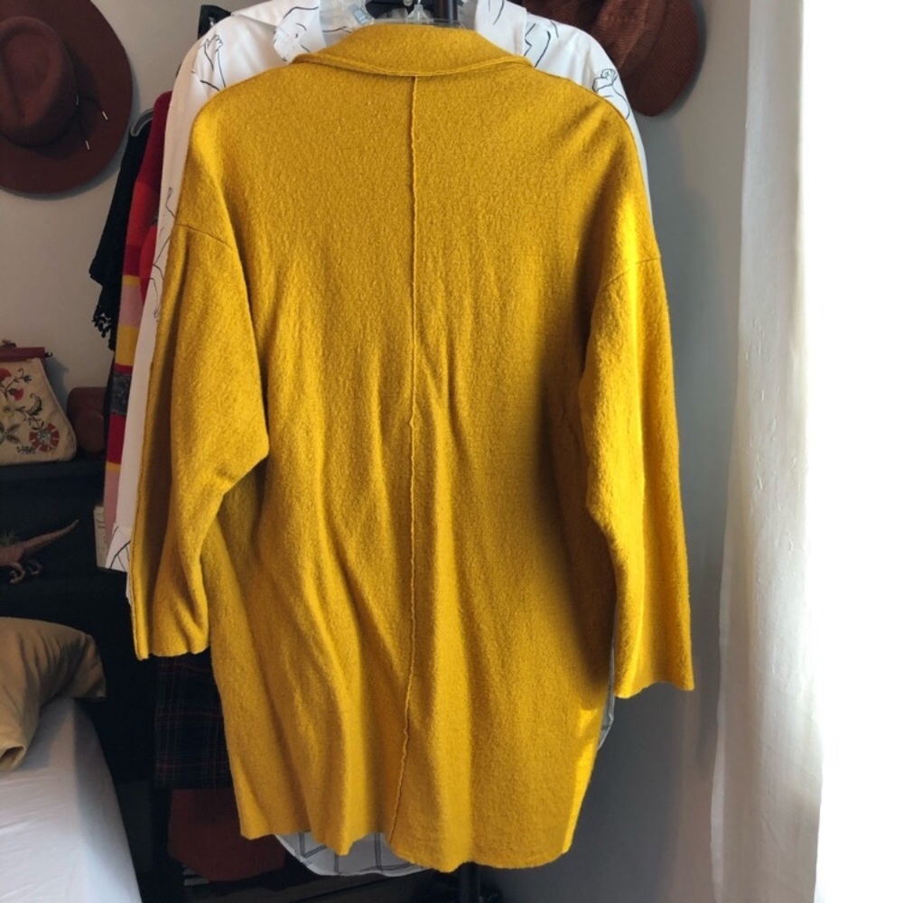 Forever 21 Yellow Double-Breasted Coat View 2